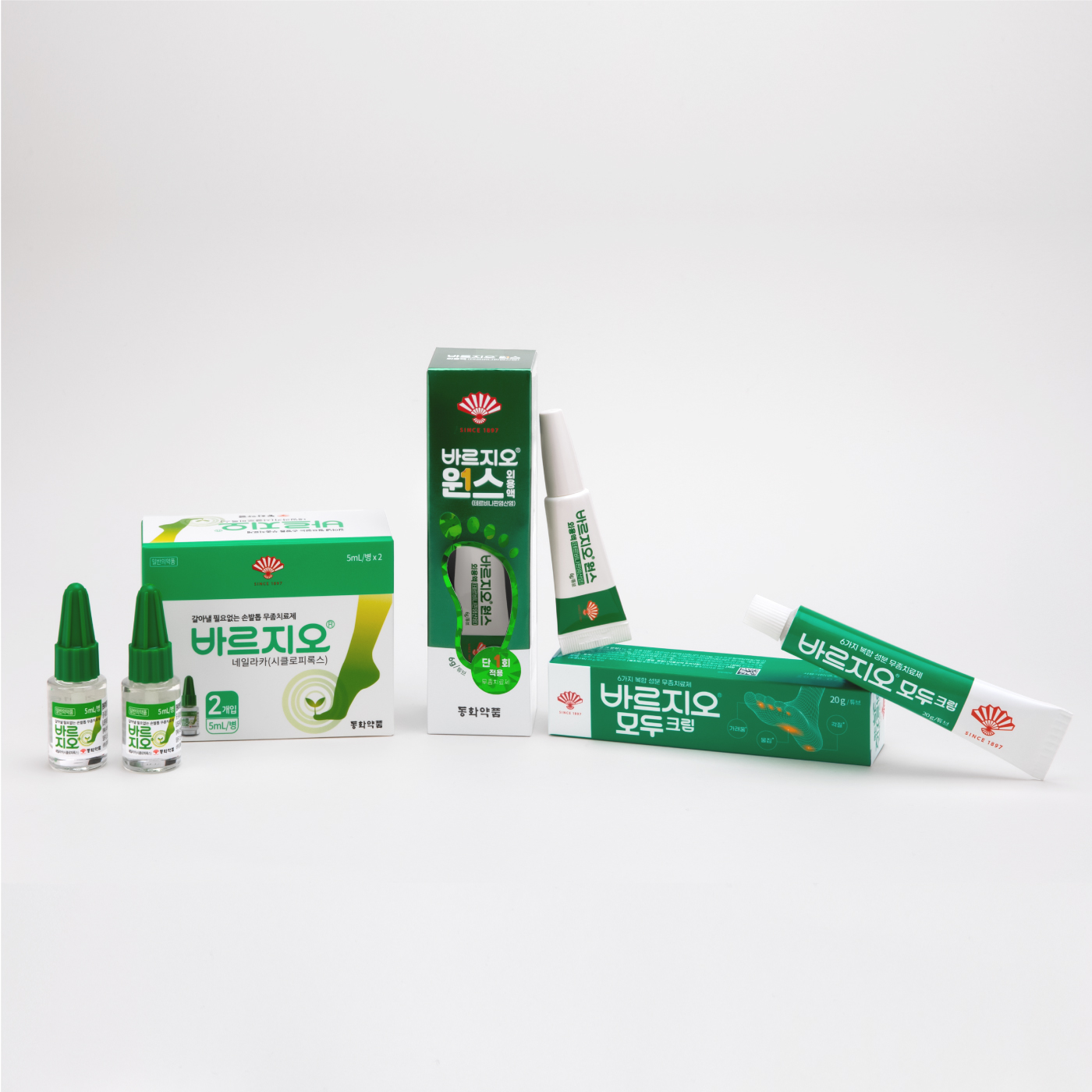 동화약품 피부외용제] 바르지오원스외용액 / 바르지오네일라카 / 바르지오모두크림 - 최초 제약사 동화약품
